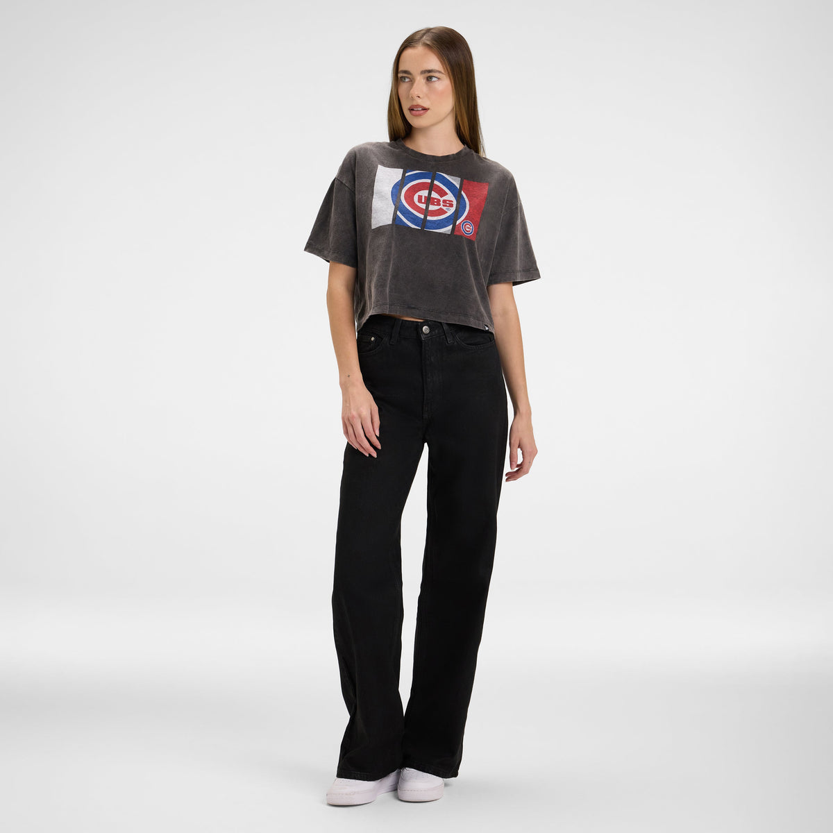 Los Angeles Lakers Sport Night Black Cropped Women's T-Shirt