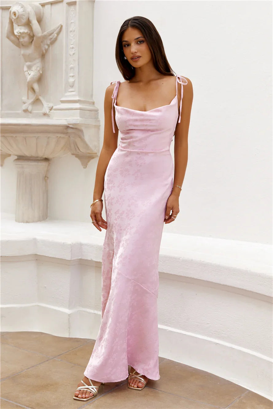Sophisticated City Maxi Dress Pink