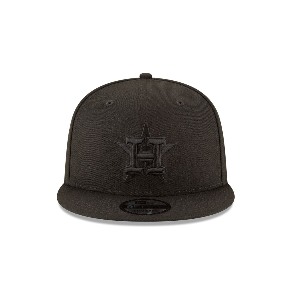Houston Astros Basic All Black 9FIFTY Snapback Hat