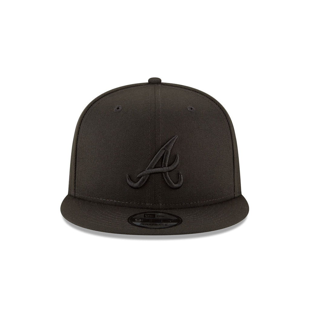 Atlanta Braves Basic All Black 9FIFTY Snapback Hat