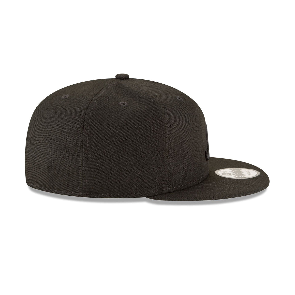 Atlanta Braves Basic All Black 9FIFTY Snapback Hat