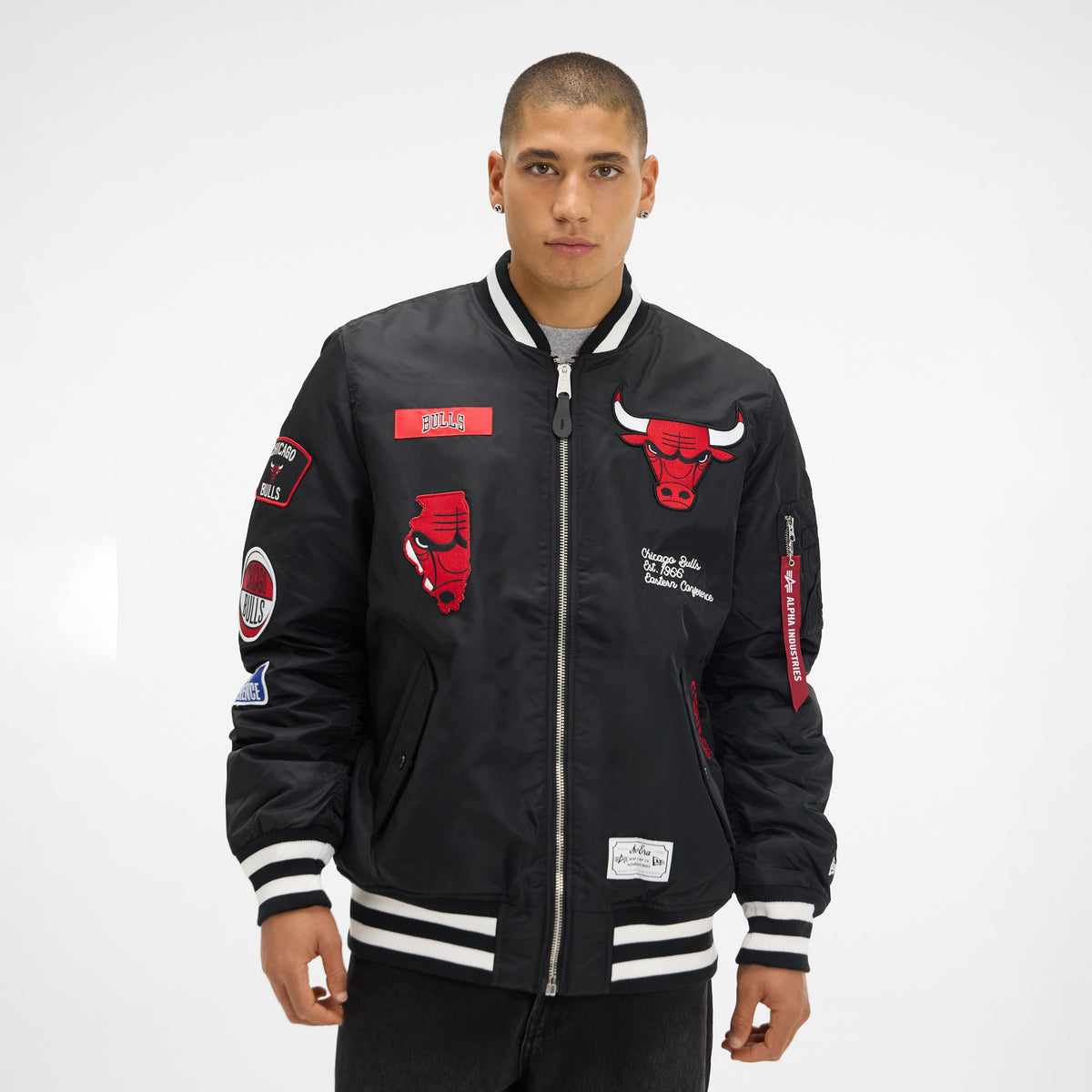 Alpha Industries x Los Angeles Lakers Purple MA-1 Bomber Jacket