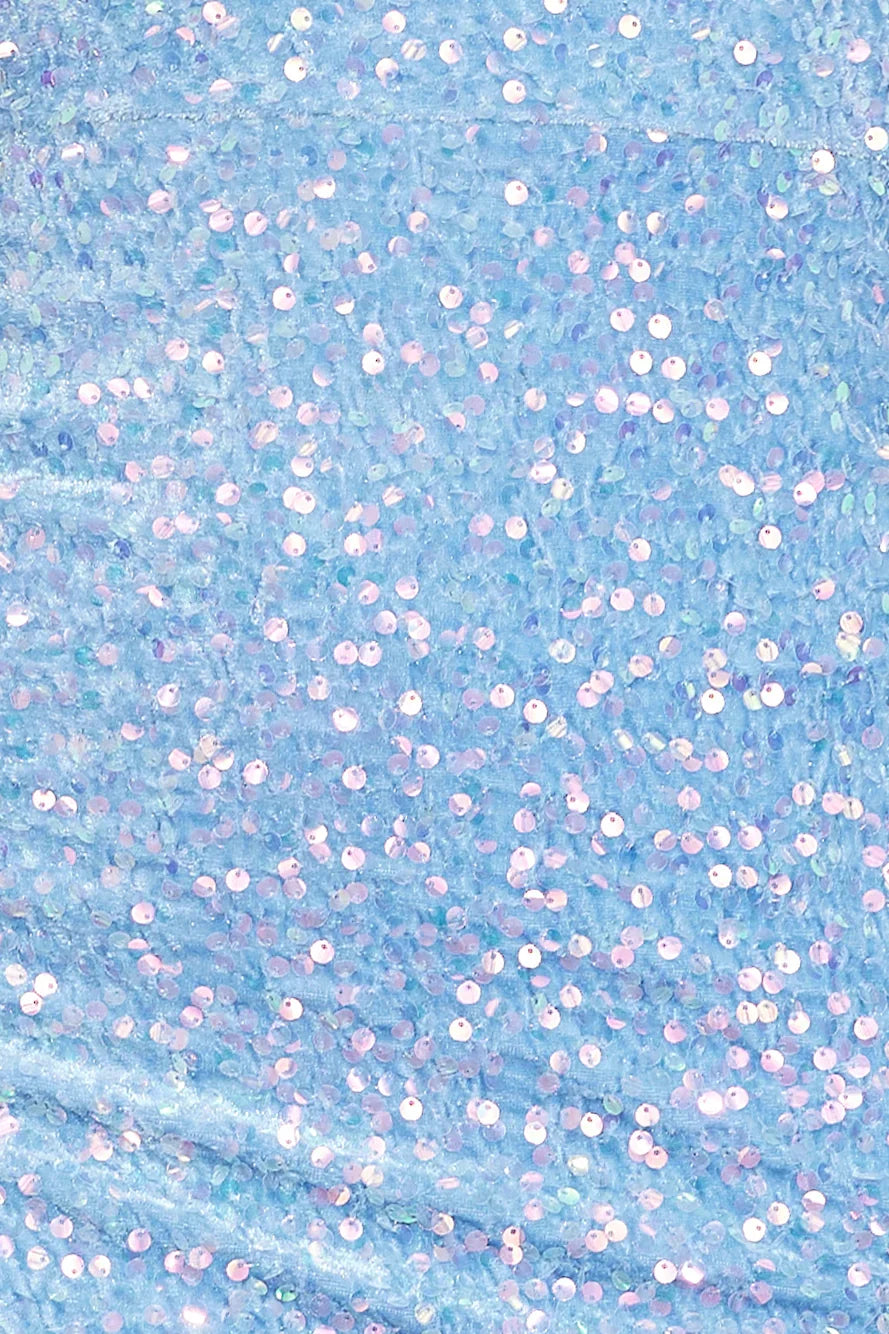 Sparkle From Far Sequin Maxi Dress Blue