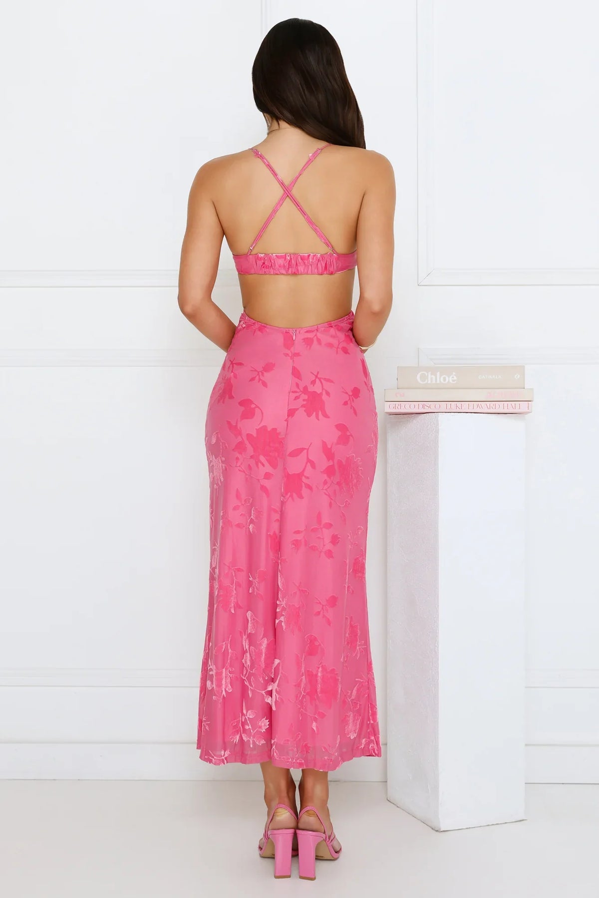 Twirl Into Fun Maxi Dress Pink