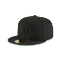 Detroit Tigers Basic Black on Black 59FIFTY Fitted Hat