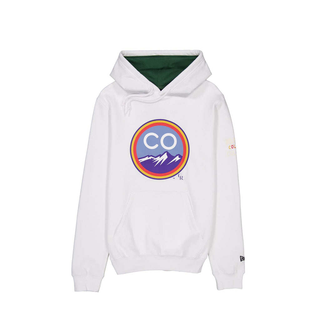 Colorado Rockies City Connect White Hoodie