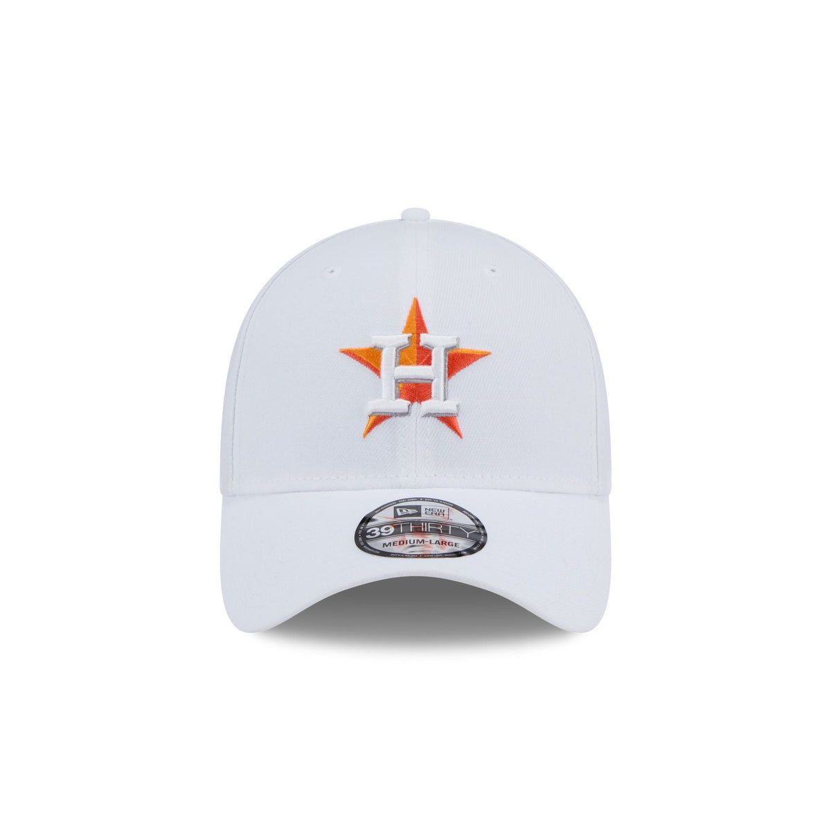 Houston Astros Optic White 39THIRTY Stretch Fit Hat