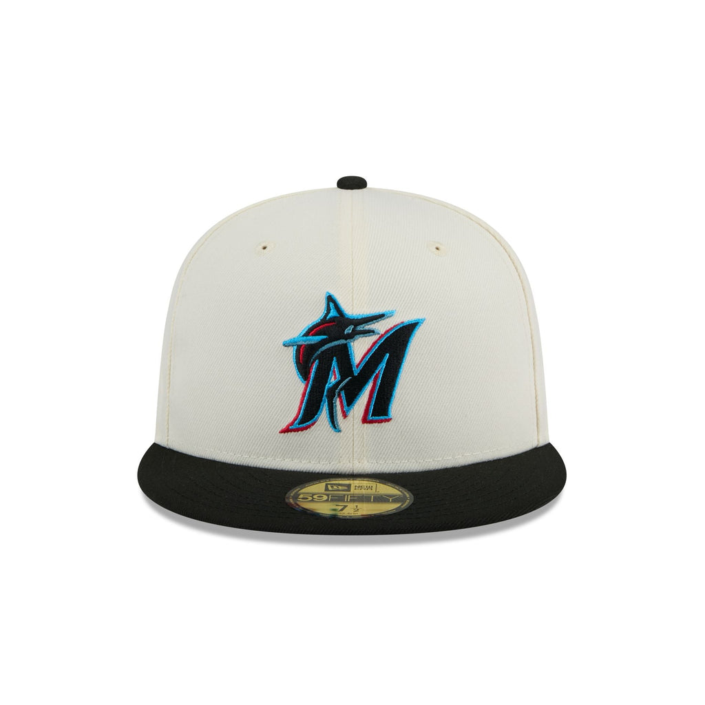 Miami Marlins Chrome 59FIFTY Fitted Hat