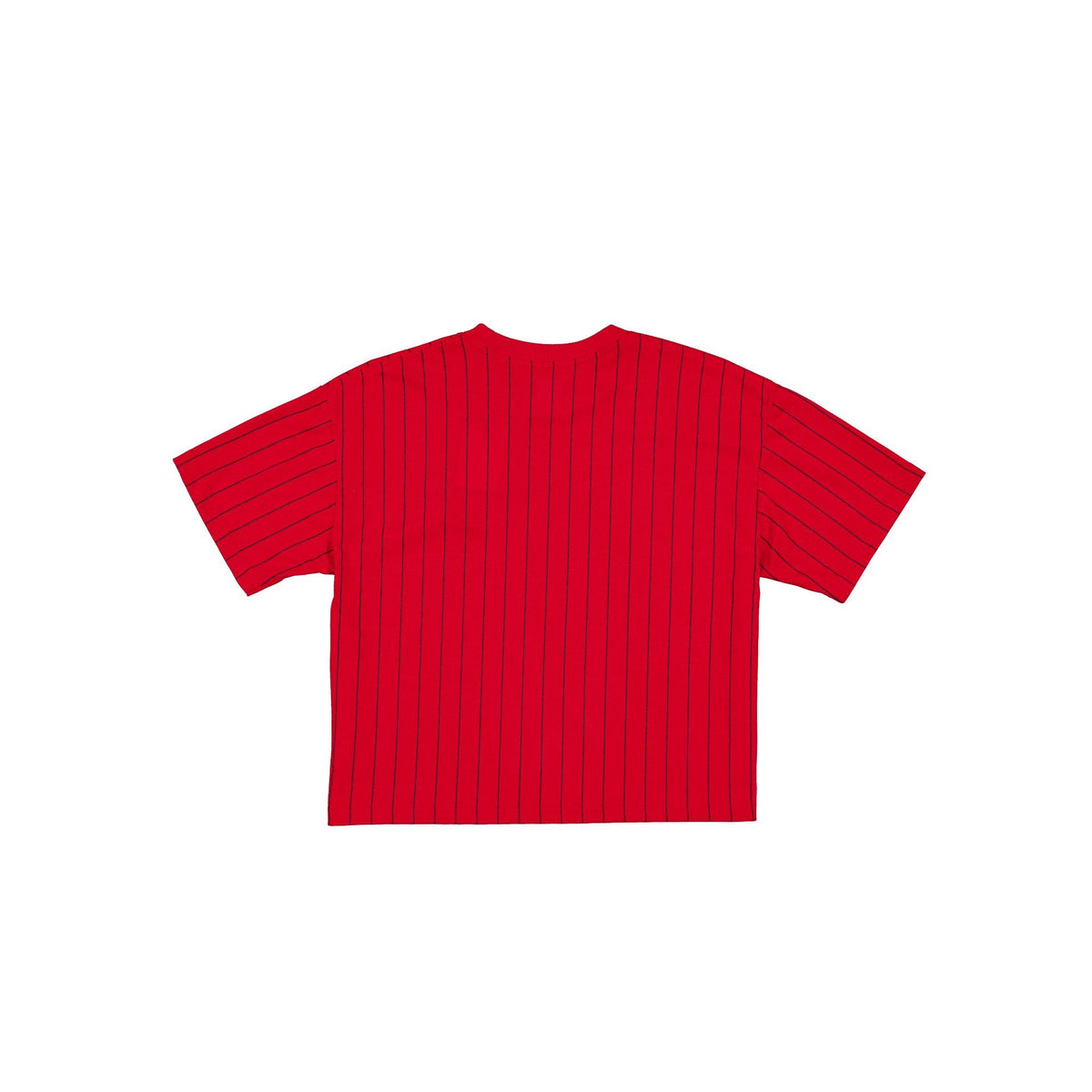 Kansas City Chiefs Throwback Women's Cropped Pinstripe T-Shirt