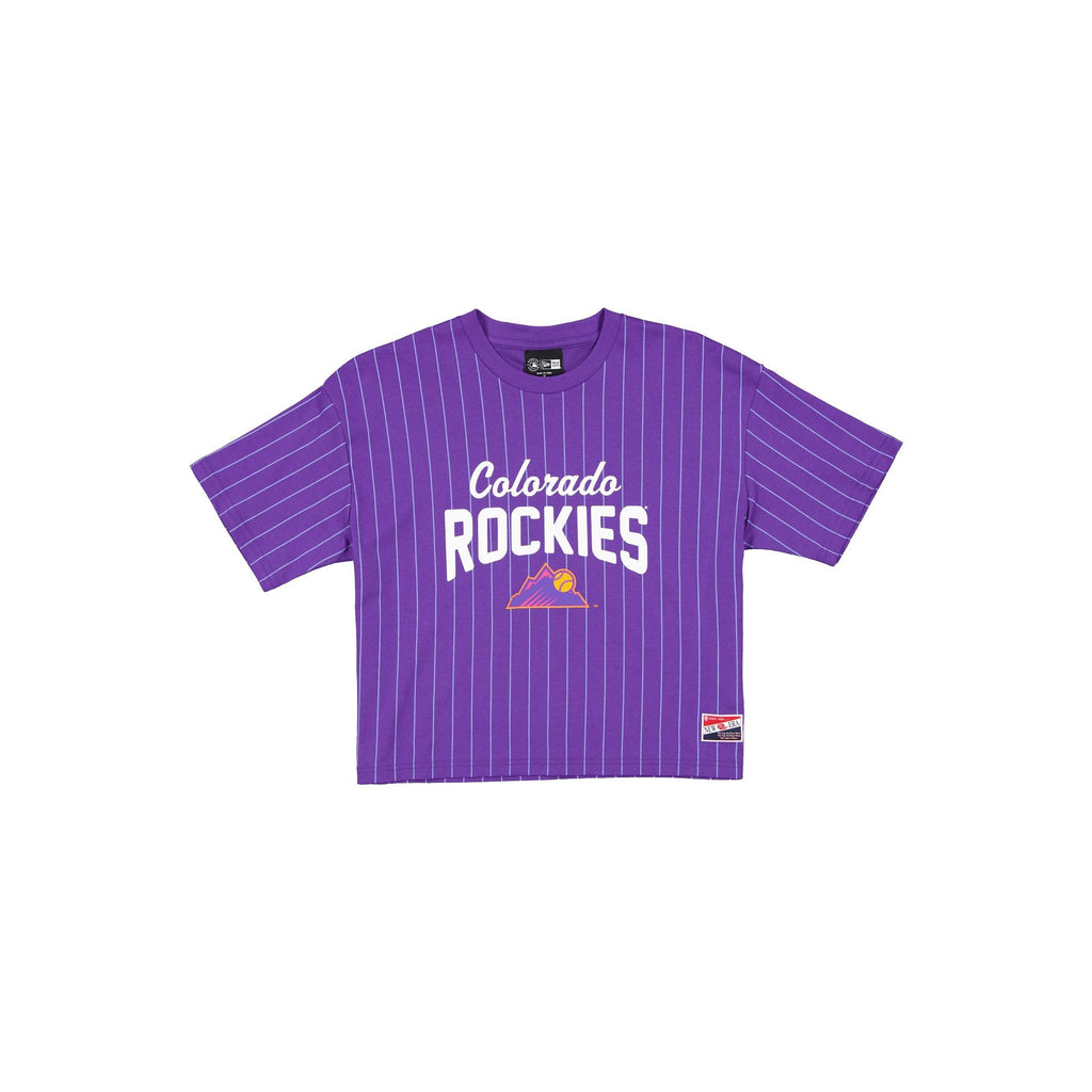 Colorado Rockies City Connect Women's Pinstripe T-Shirt