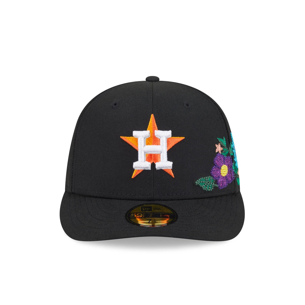 Houston Astros Tonal Florals Black 59FIFTY Fitted Hat