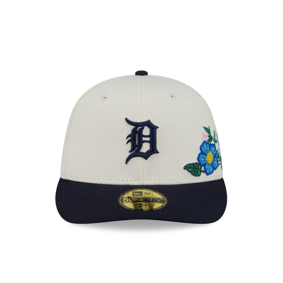 Detroit Tigers Tonal Florals White 59FIFTY Fitted Hat
