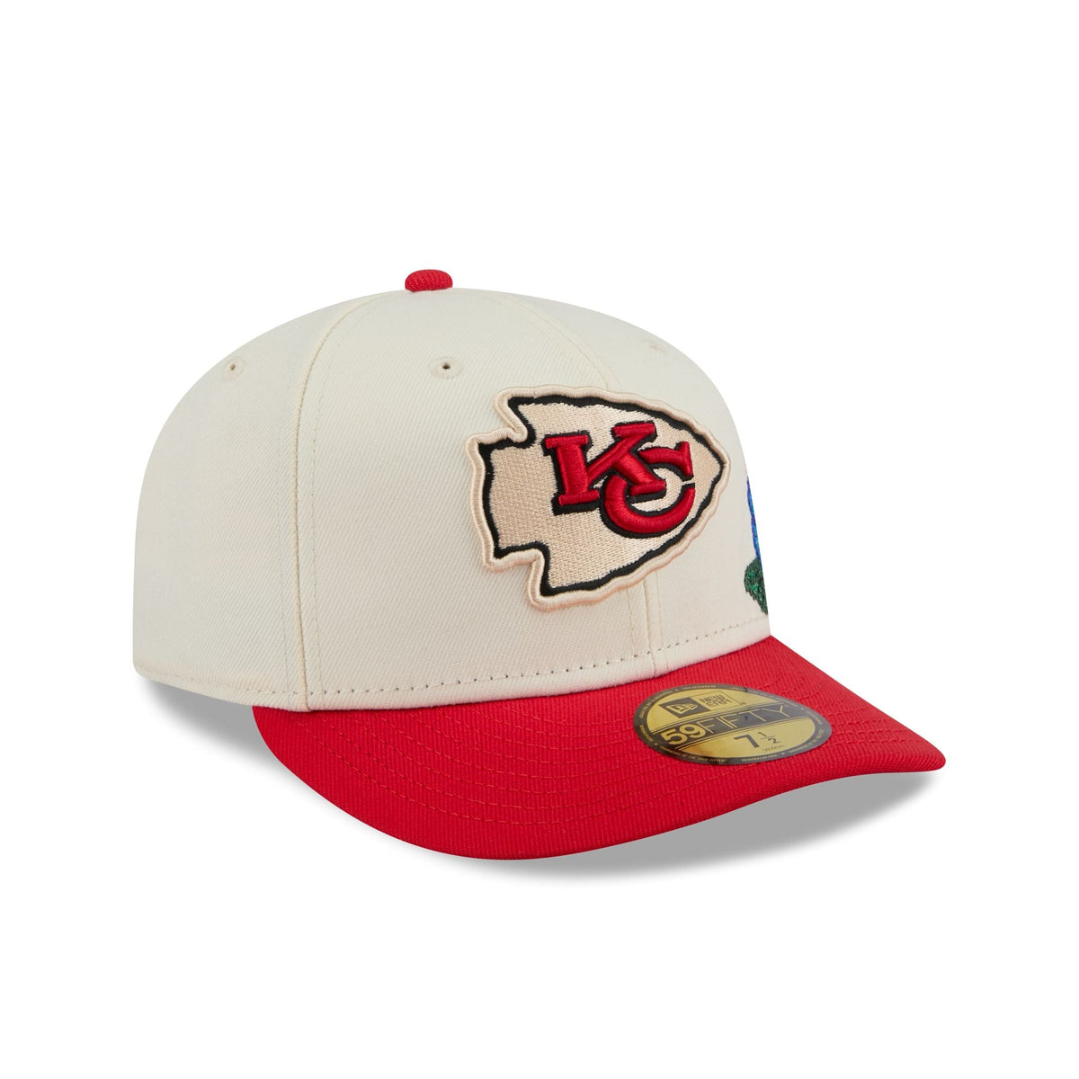 Kansas City Chiefs Tonal Florals White 59FIFTY Fitted Hat