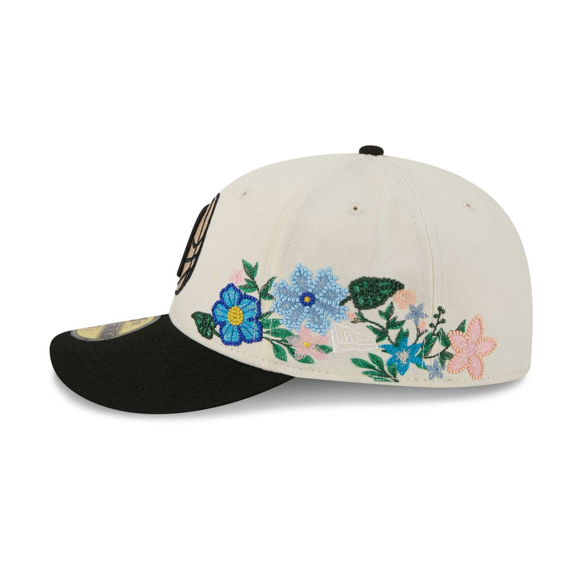 Brooklyn Nets Tonal Florals White 59FIFTY Fitted Hat