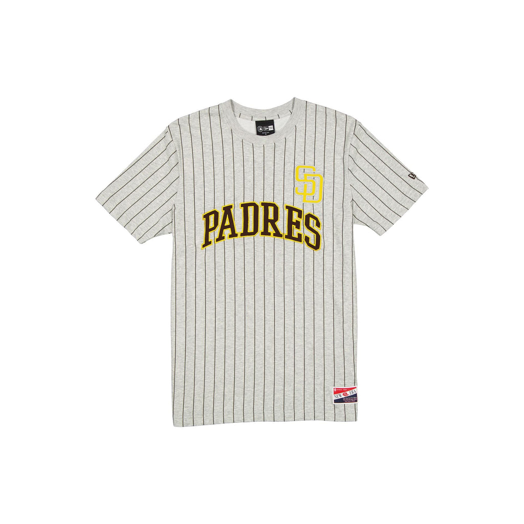 San Diego Padres Throwback Retro Gray Pinstripe T-Shirt