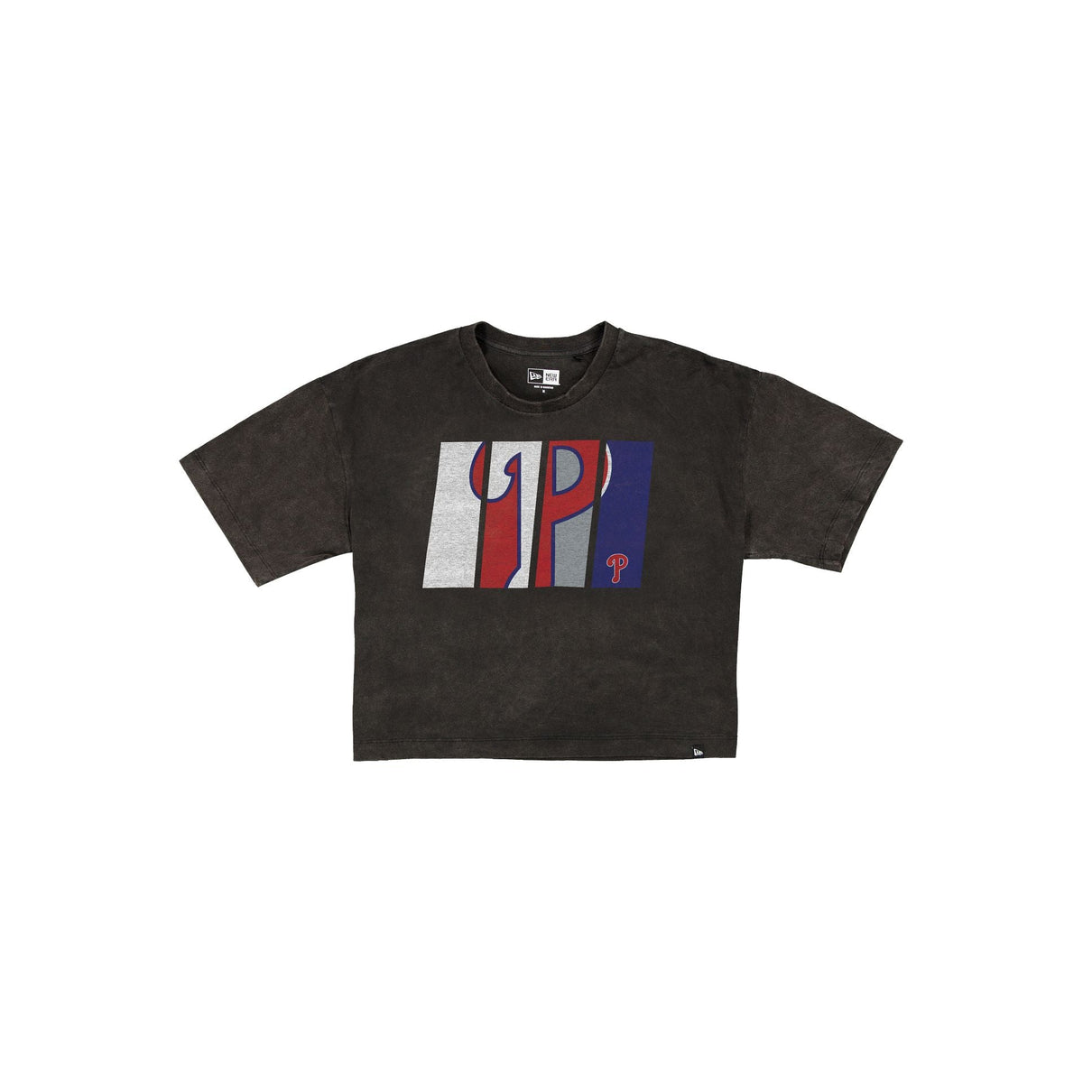 Philadelphia Phillies Sport Night Black Cropped Women's T-Shirt