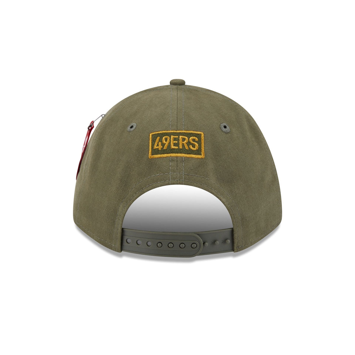 Alpha Industries x San Francisco 49ers Olive Green 9FORTY M-Crown A-Frame Snapback Hat