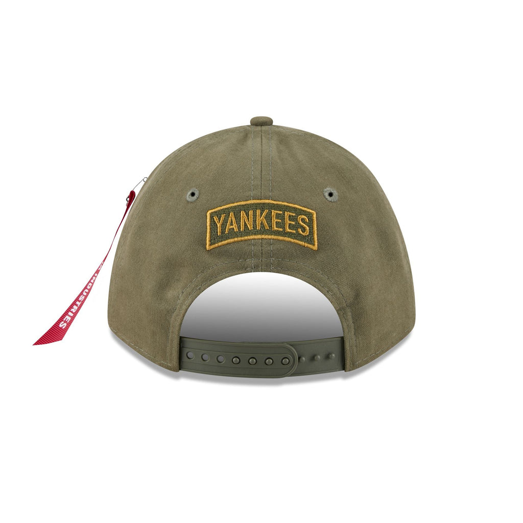 Alpha Industries x New York Yankees Olive Green 9FORTY M-Crown A-Frame Snapback Hat