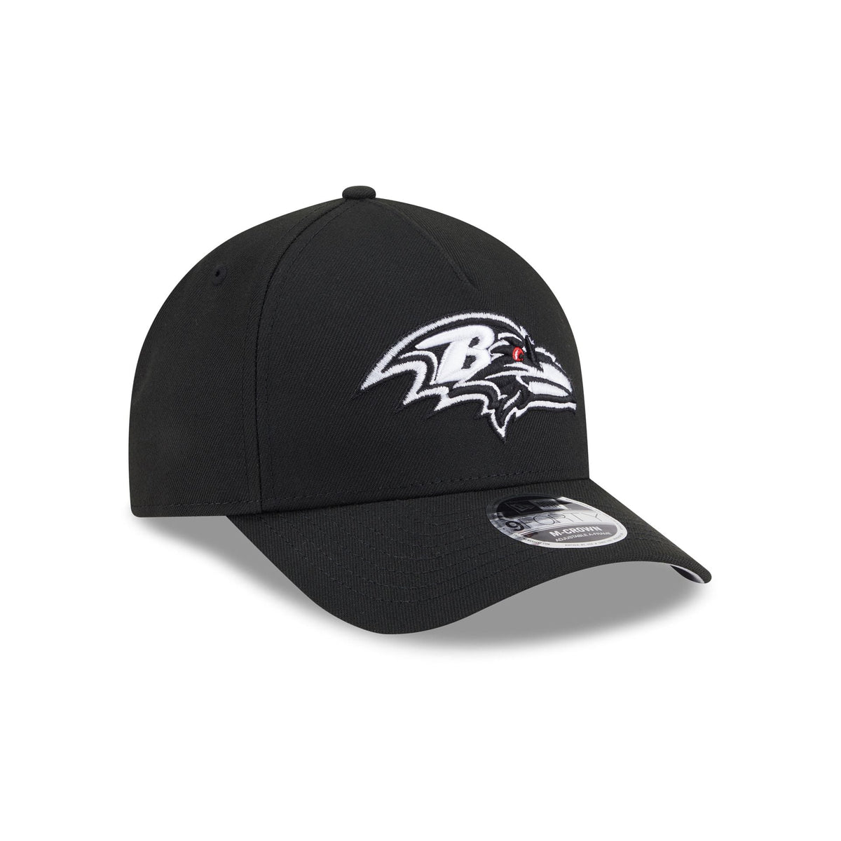 Baltimore Ravens Black & White 9FORTY M-Crown A-Frame Snapback Hat