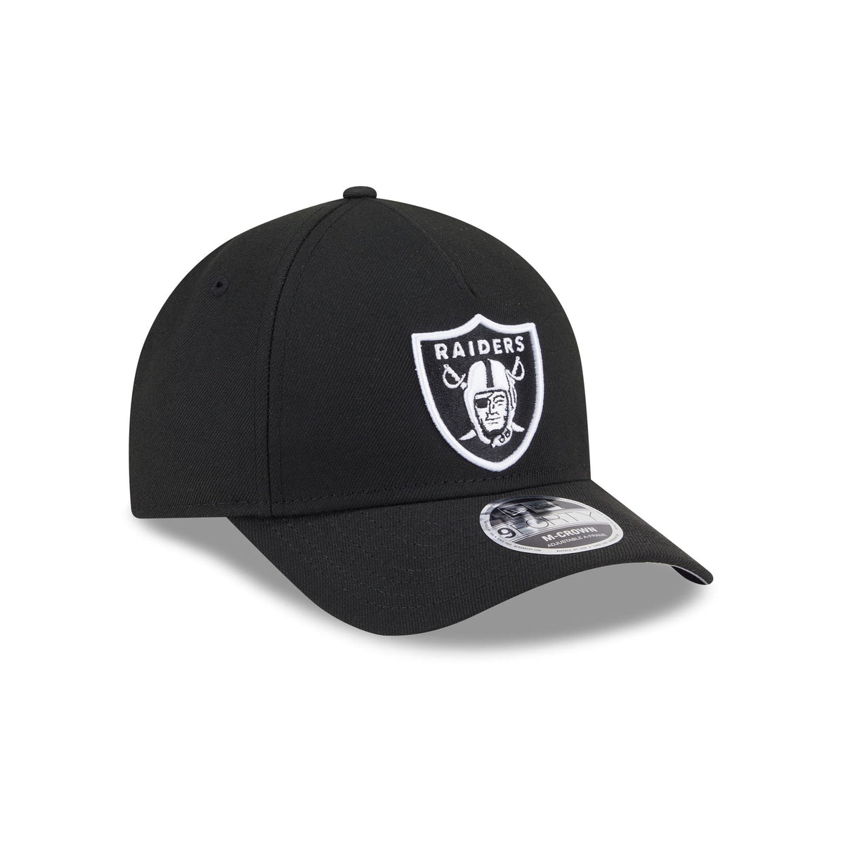Las Vegas Raiders Black & White 9FORTY M-Crown A-Frame Snapback Hat
