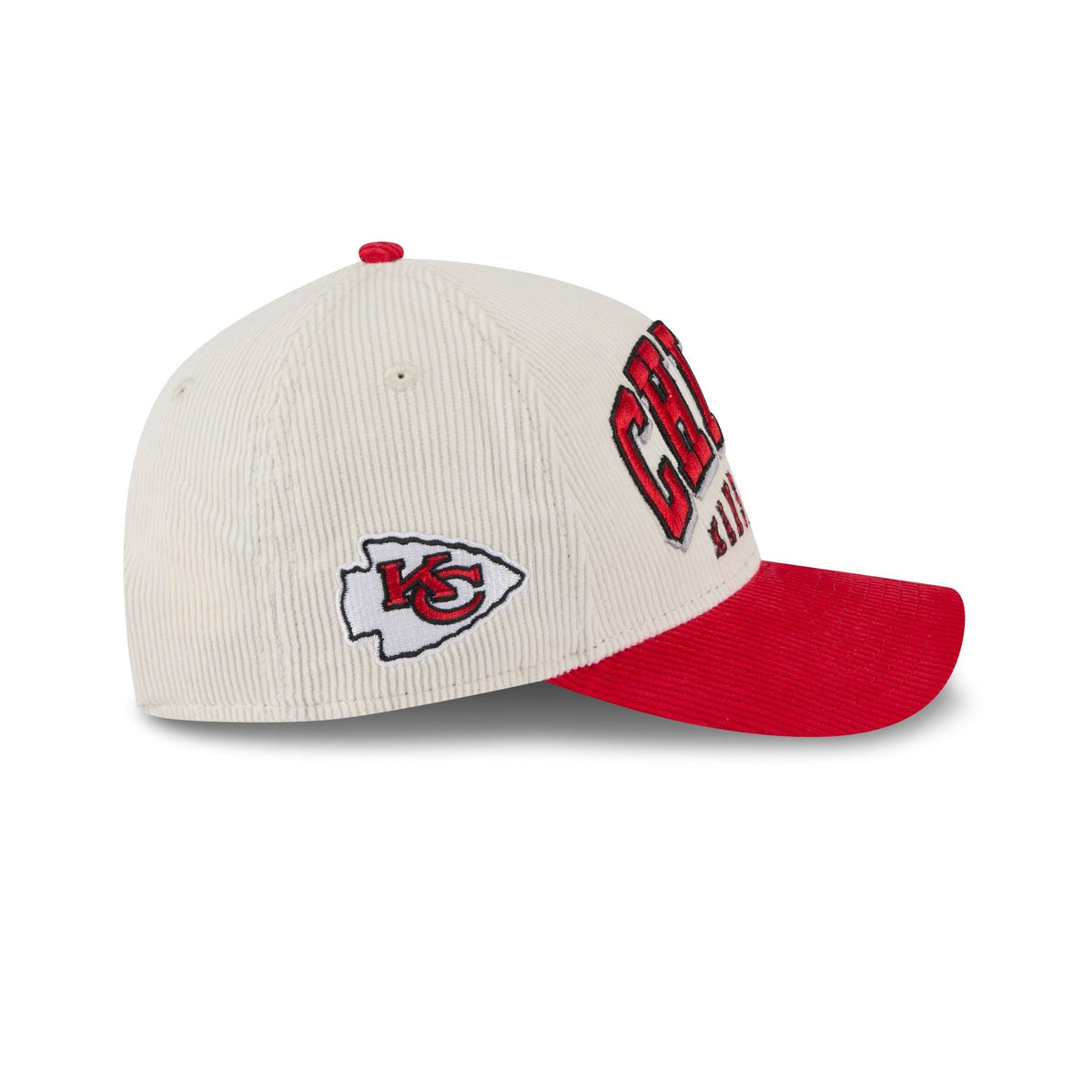 Kansas City Chiefs Stacked Corduroy 9FORTY M-Crown A-Frame Snapback Hat