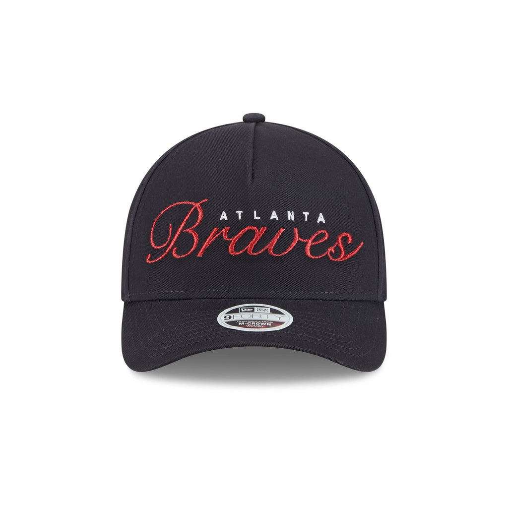 Atlanta Braves Metallic Women's 9FORTY M-Crown A-Frame Snapback Hat