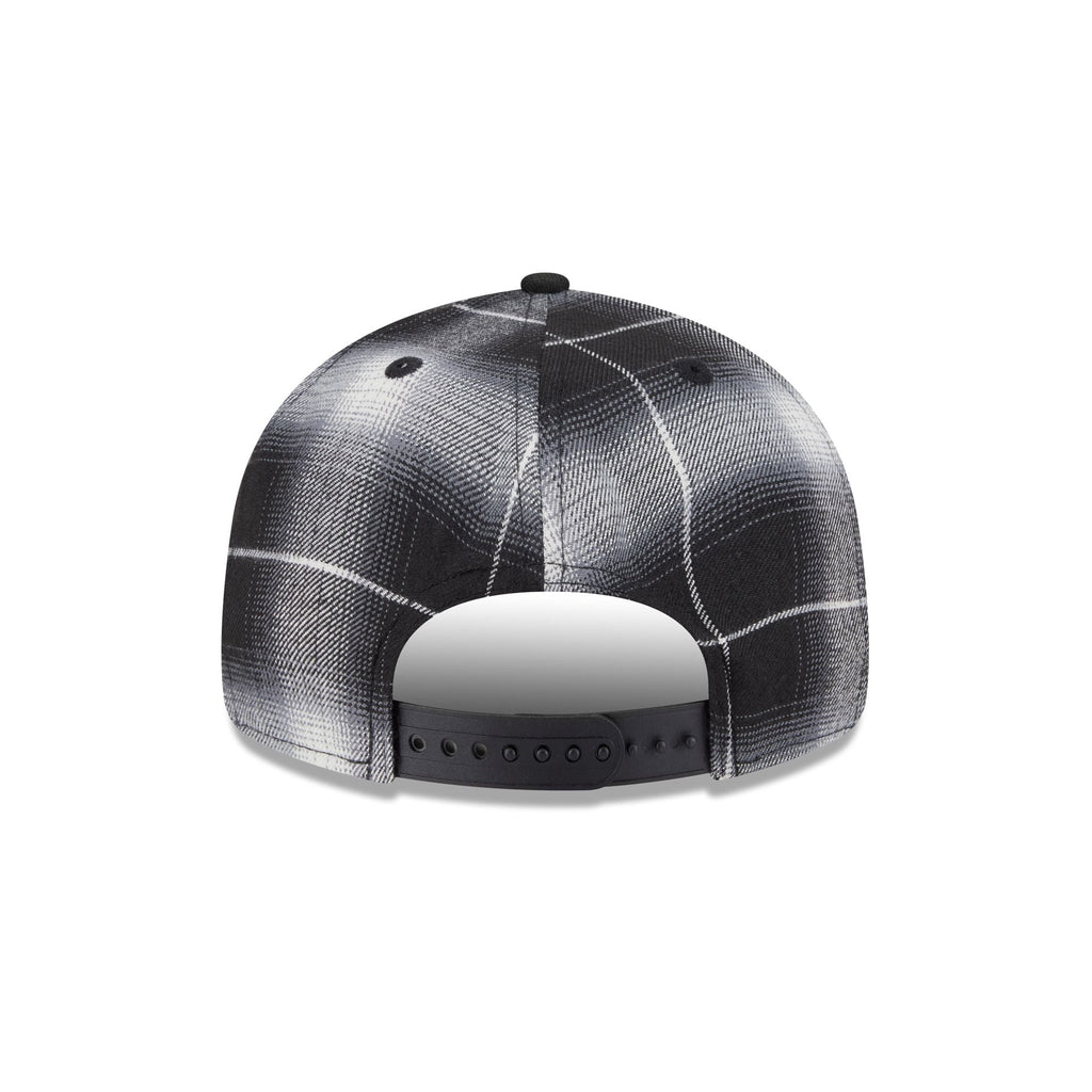 Chicago White Sox Black and White Plaid Retro Crown 9FIFTY Snapback Hat