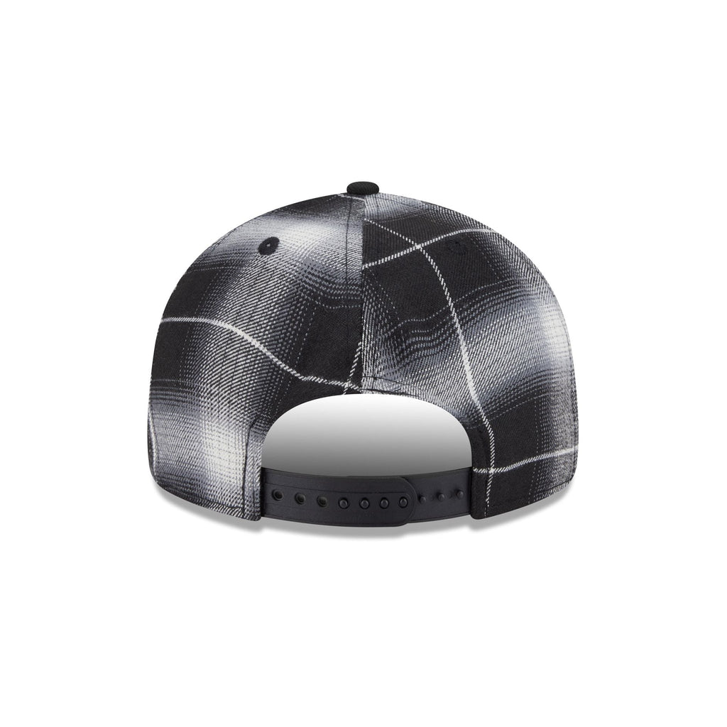 Athletics Black and White Plaid Retro Crown 9FIFTY Snapback Hat