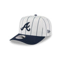 Atlanta Braves Satin Pinstripe 9FIFTY A-Frame Snapback Hat