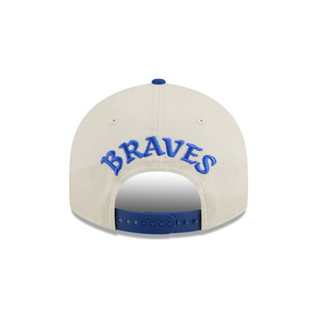 Atlanta Braves Scattered Patches Retro Crown 9FIFTY Snapback Hat