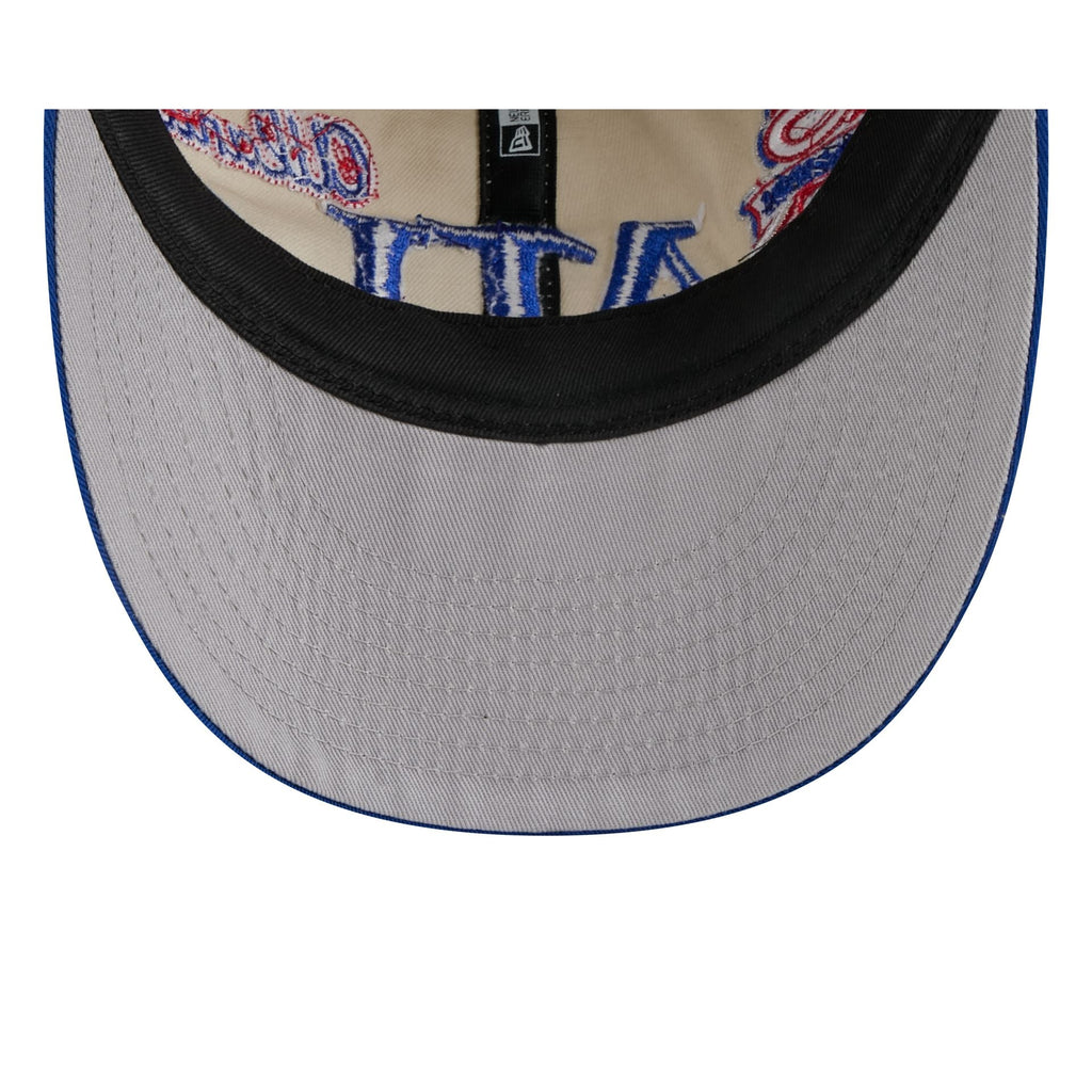 Atlanta Braves Scattered Patches Retro Crown 9FIFTY Snapback Hat