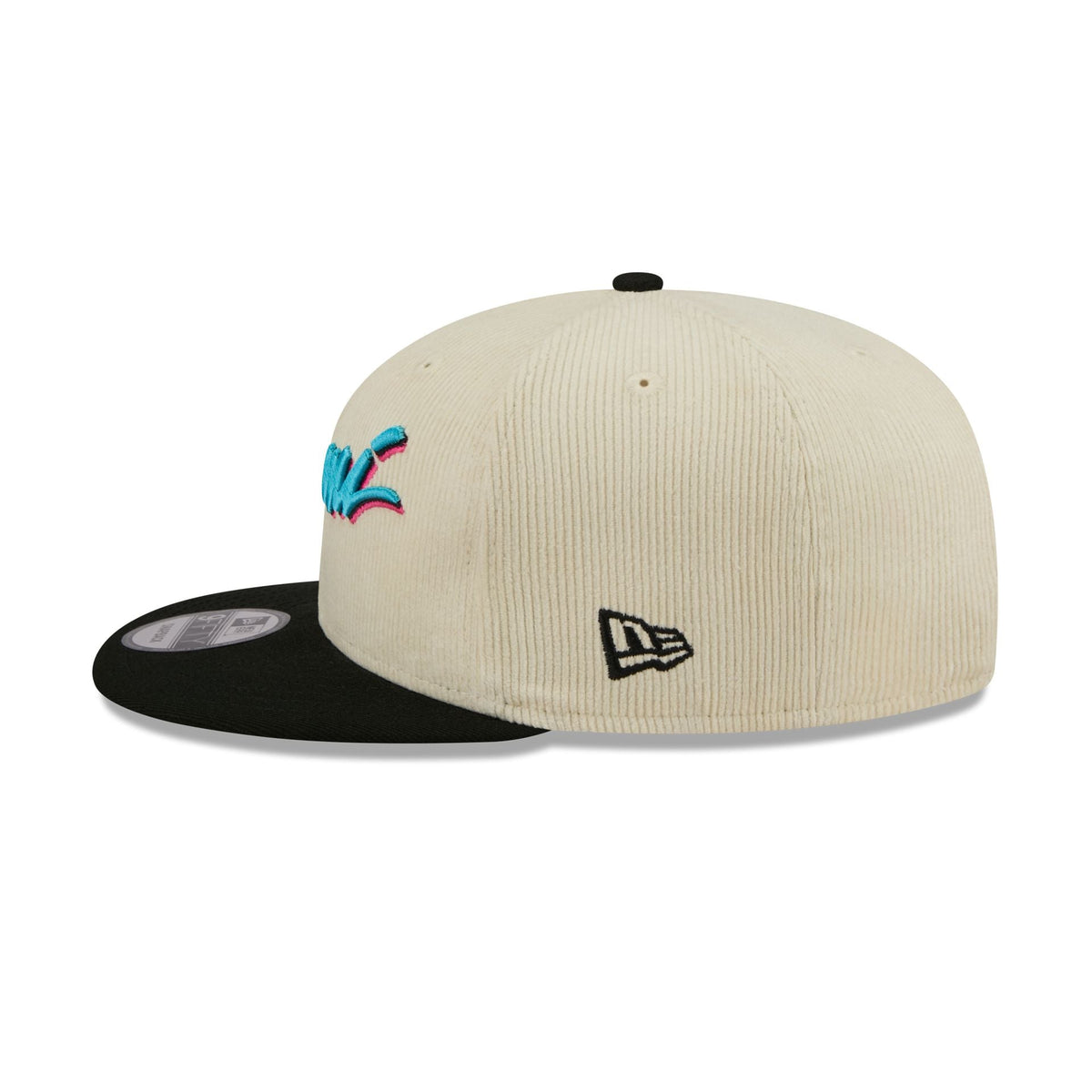Miami Heat 2025 City Edition Chrome White Corduroy 9FIFTY Snapback Hat