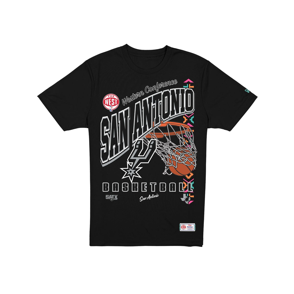 San Antonio Spurs 2025 City Edition Black T-Shirt