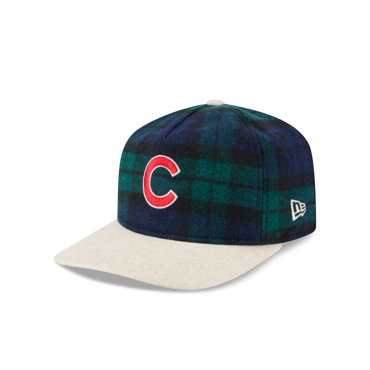 Chicago Cubs Plaid Letterman 19TWENTY Adjustable Hat