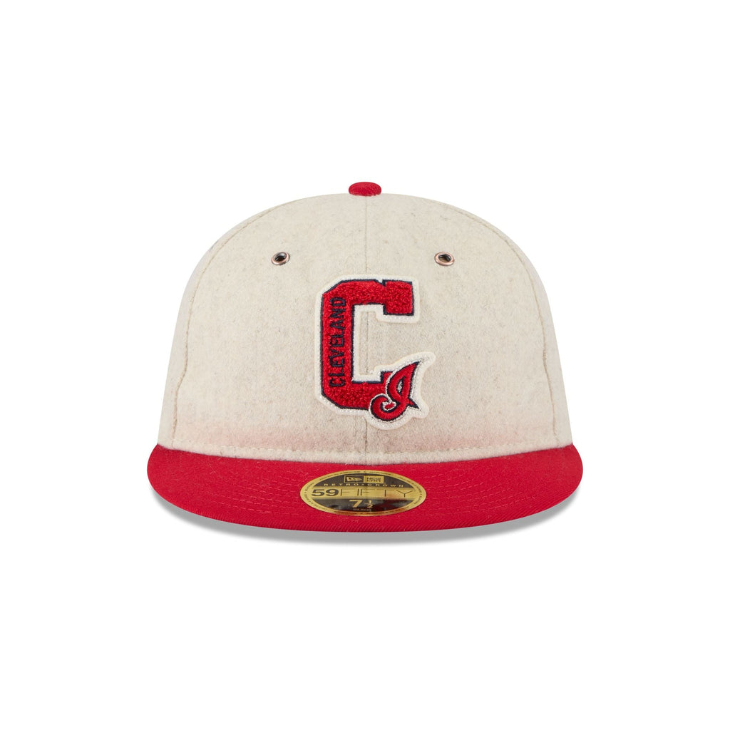 Cleveland Guardians Wool Letterman Retro Crown 59FIFTY Fitted Hat