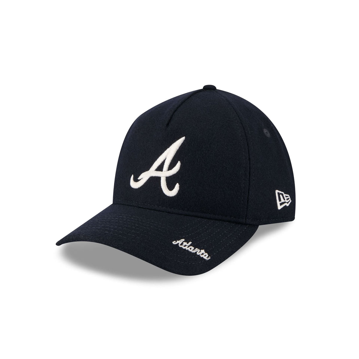 Atlanta Braves Wool Letterman 9TWENTY A-Frame Adjustable Hat Adjustable Hat