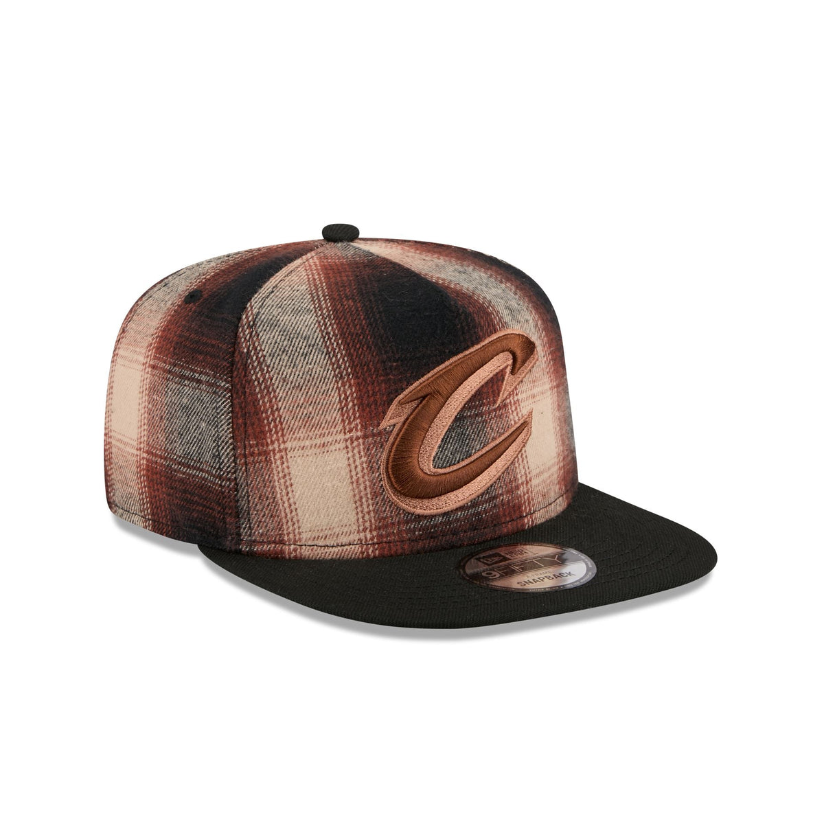 Cleveland Cavaliers Grunge Plaid 9FIFTY A-Frame Adjustable Hat