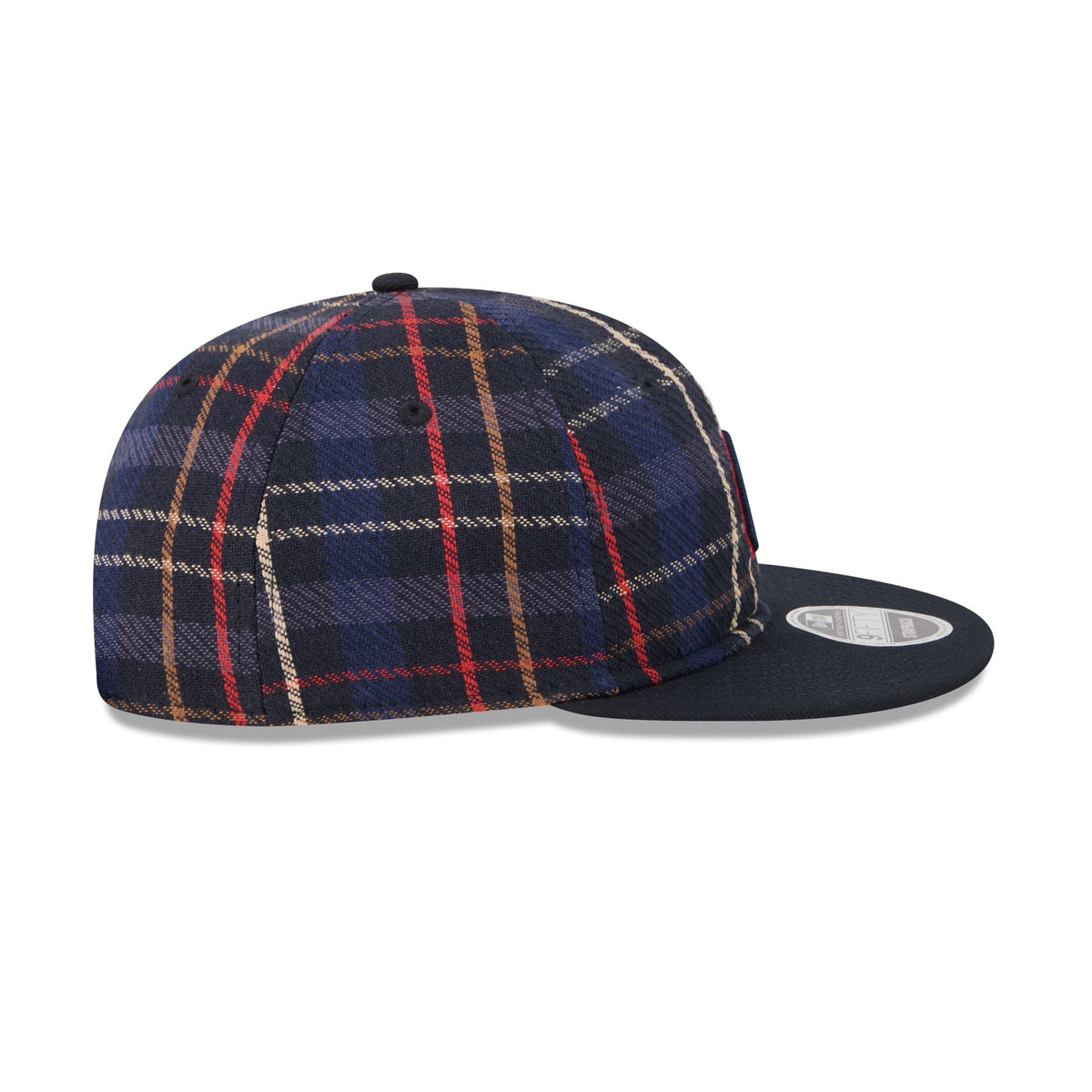 Chicago Cubs Grunge Plaid Retro Crown 9FIFTY Adjustable Hat