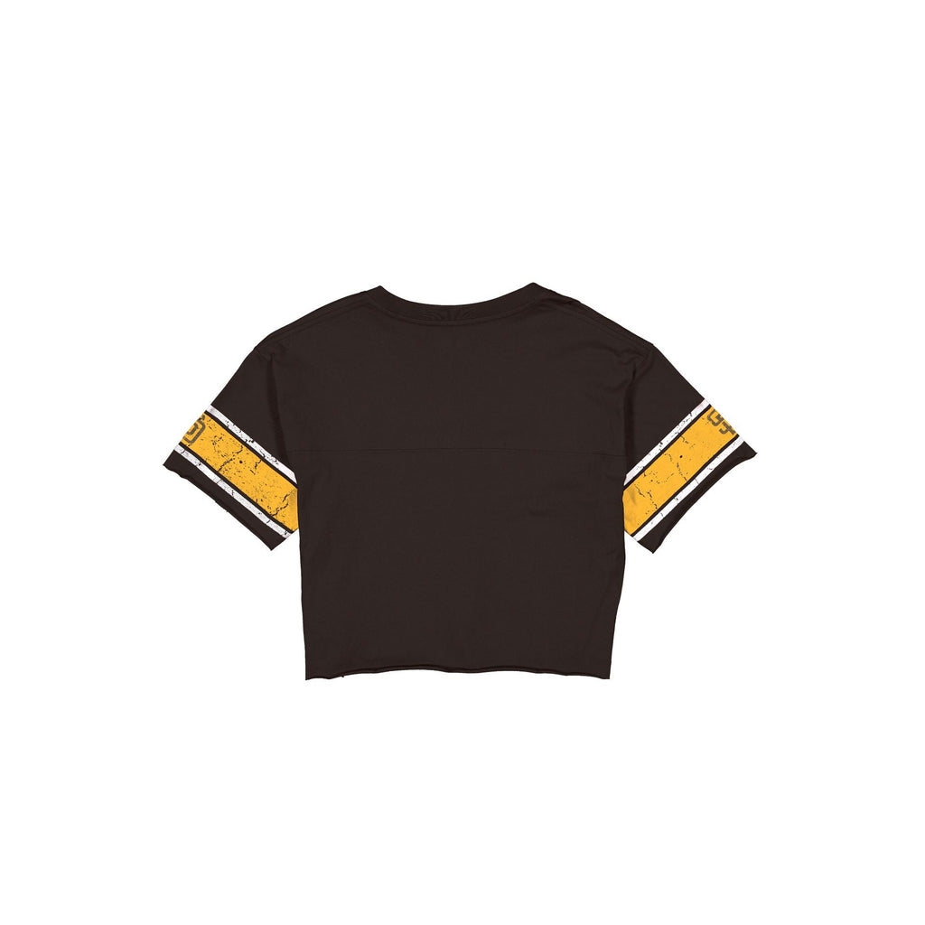 San Diego Padres Throwback Women's Cropped T-Shirt