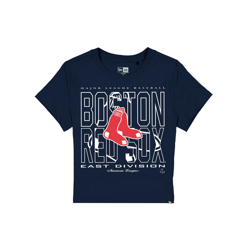 Boston Red Sox Leisure Women's Shrunken Cropped T-Shirt