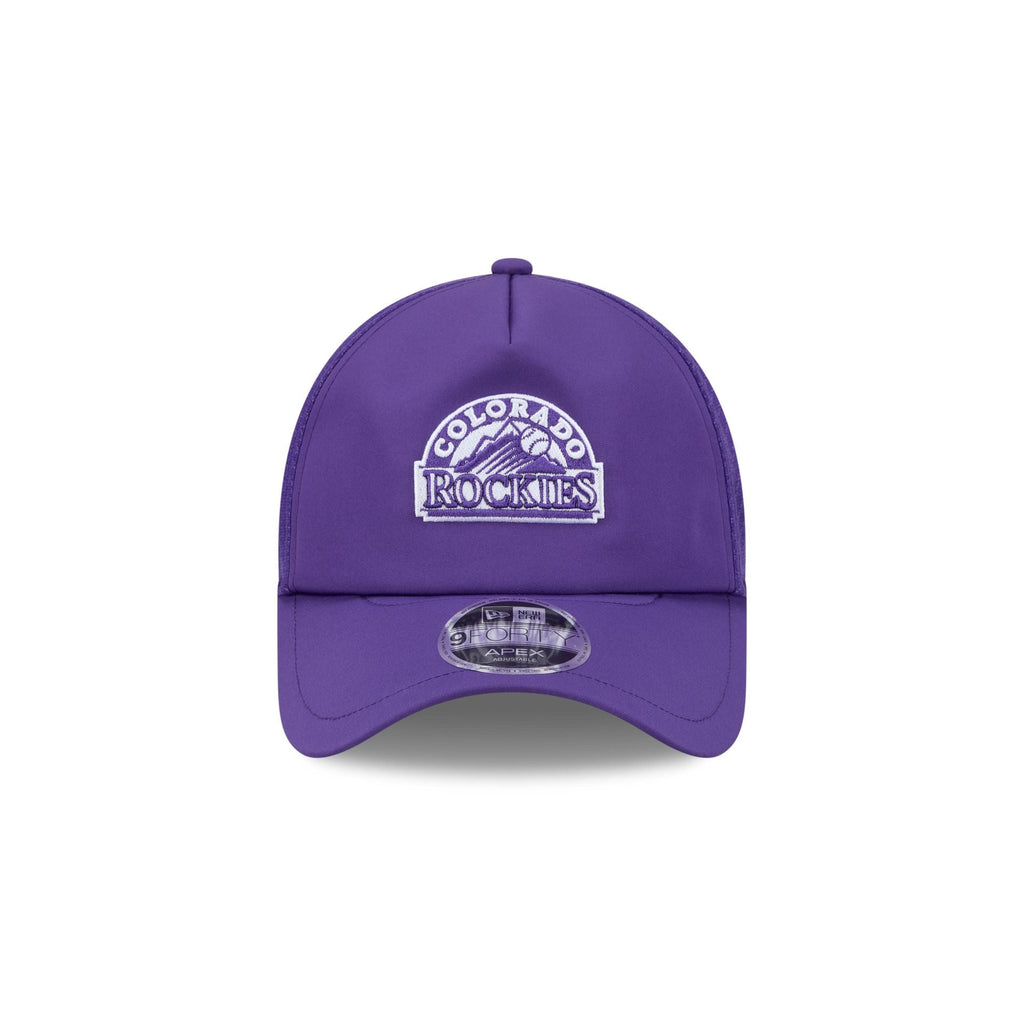 Colorado Rockies 2026 Batting Practice Alt Arch 9FORTY APEX Trucker Hat