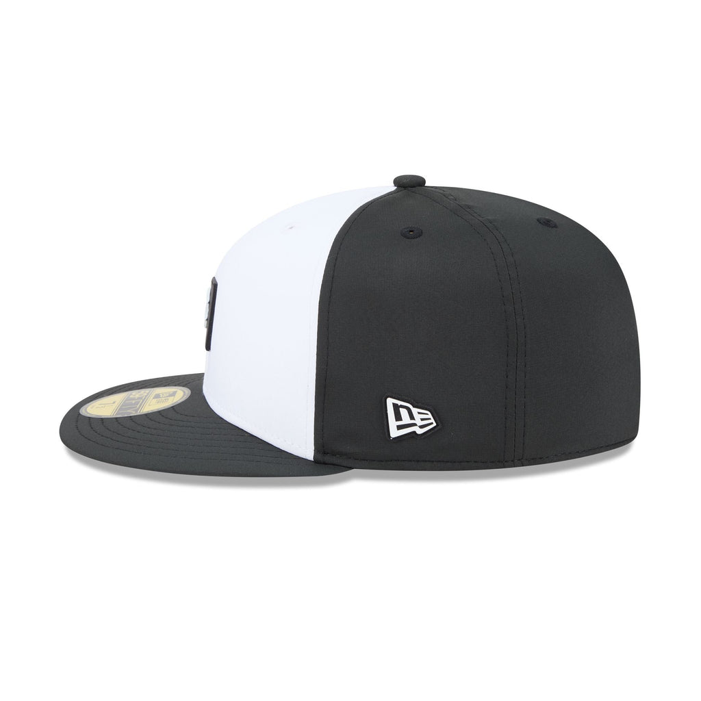 Boston Red Sox 2026 Clubhouse Black & White 59FIFTY Fitted Hat