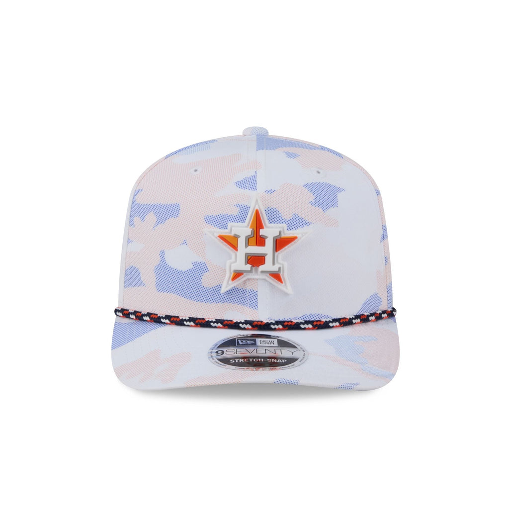 Houston Astros White Camo Performance Rope 9SEVENTY Stretch-Snap Hat