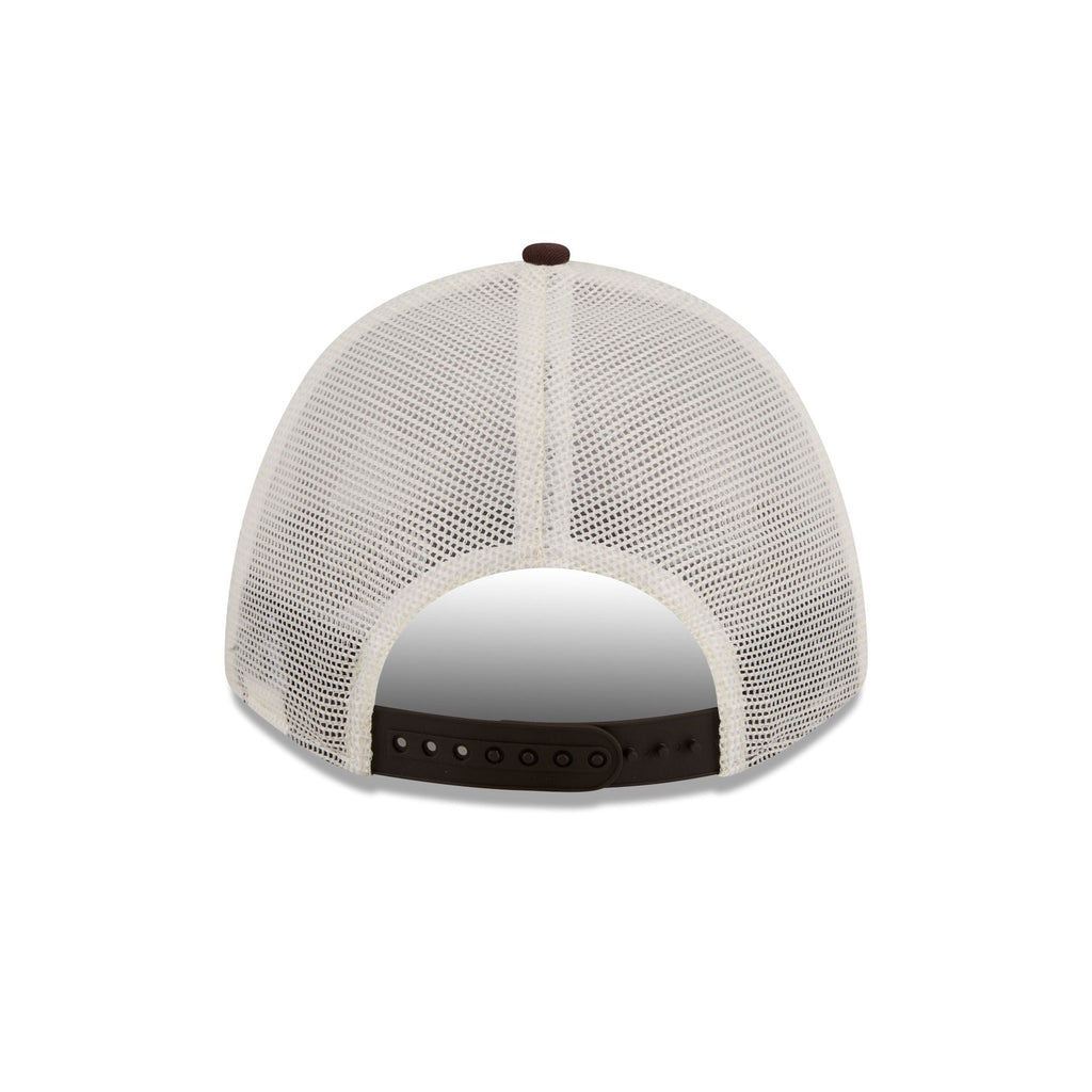 San Diego Padres Retro Chrome Women's White 9FORTY M-Crown A-Frame Trucker Hat