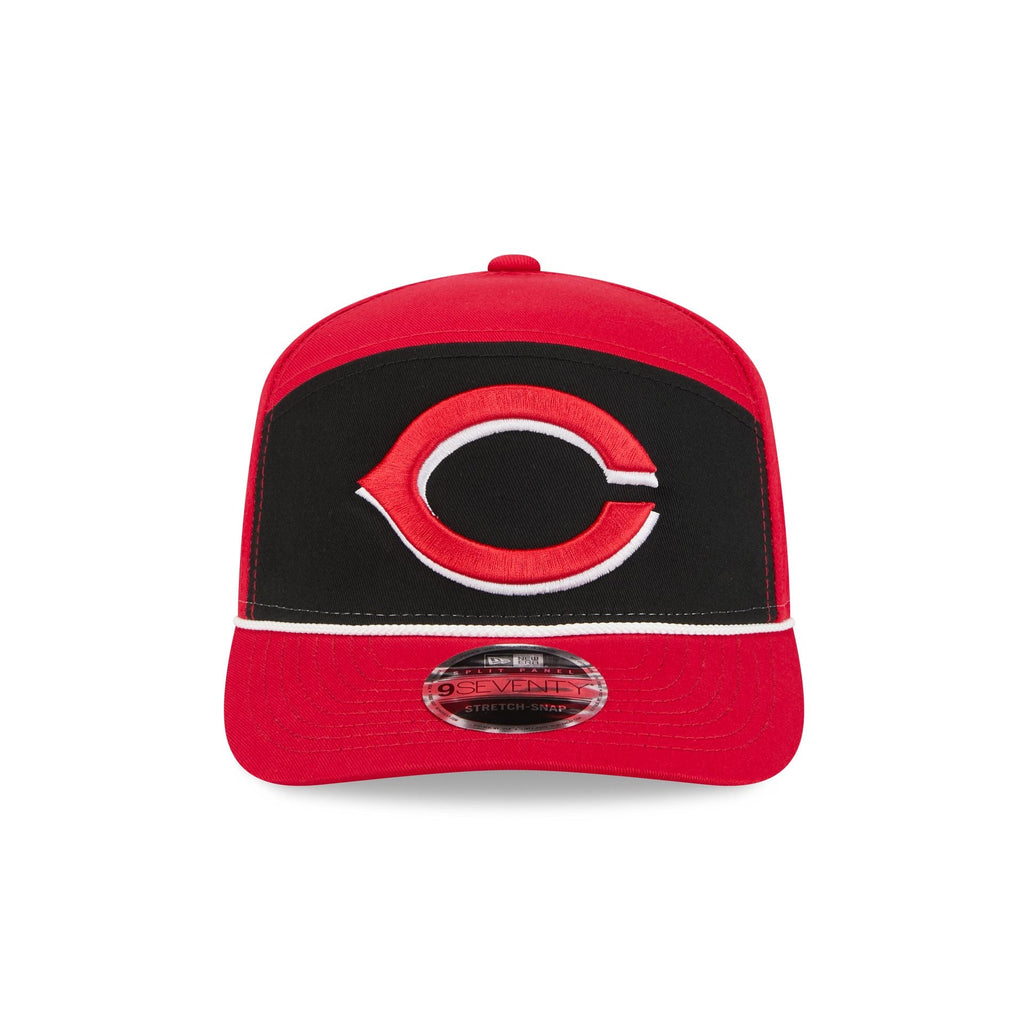 Cincinnati Reds Split Panel 9SEVENTY Stretch-Snap Hat