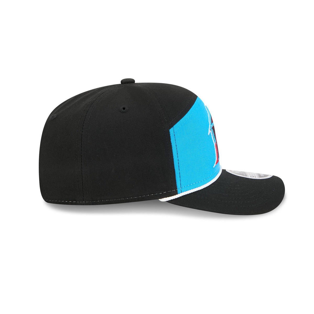 Miami Marlins Split Panel 9SEVENTY Stretch-Snap Hat