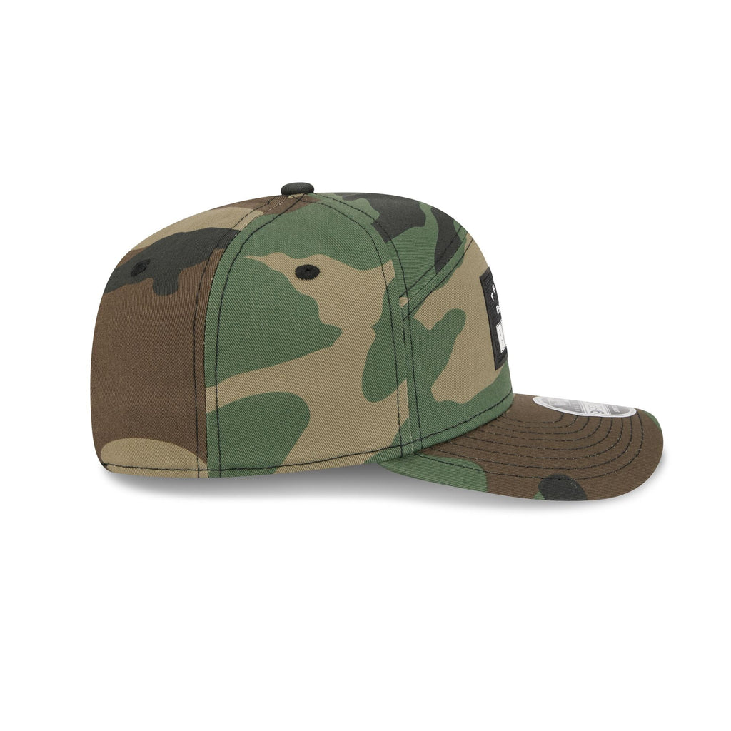 Boston Red Sox Property of Patch Camo Split Panel 9SEVENTY Stretch-Snap Hat