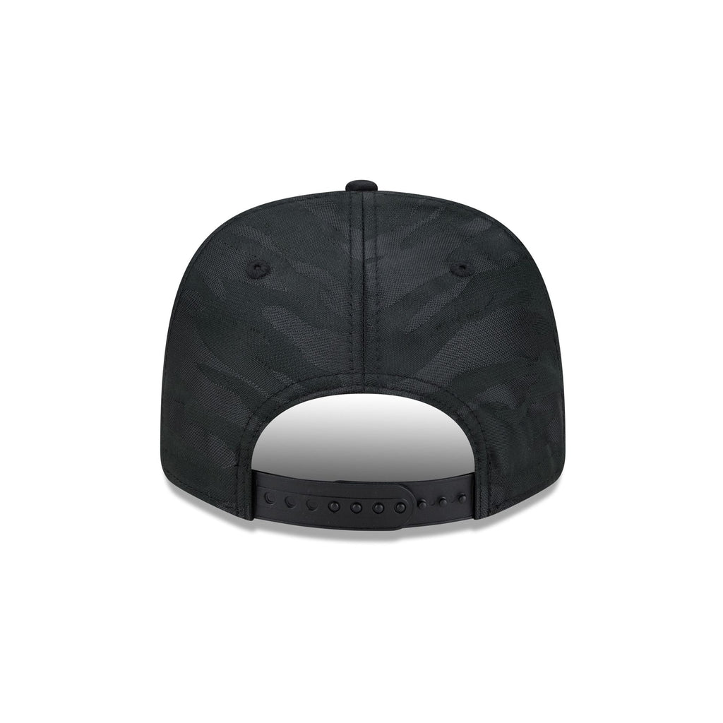 Atlanta Braves Black Camo Split Panel 9SEVENTY Stretch-Snap Hat