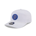 Chicago Cubs Circle Logo White Split Panel 9SEVENTY Stretch-Snap Hat