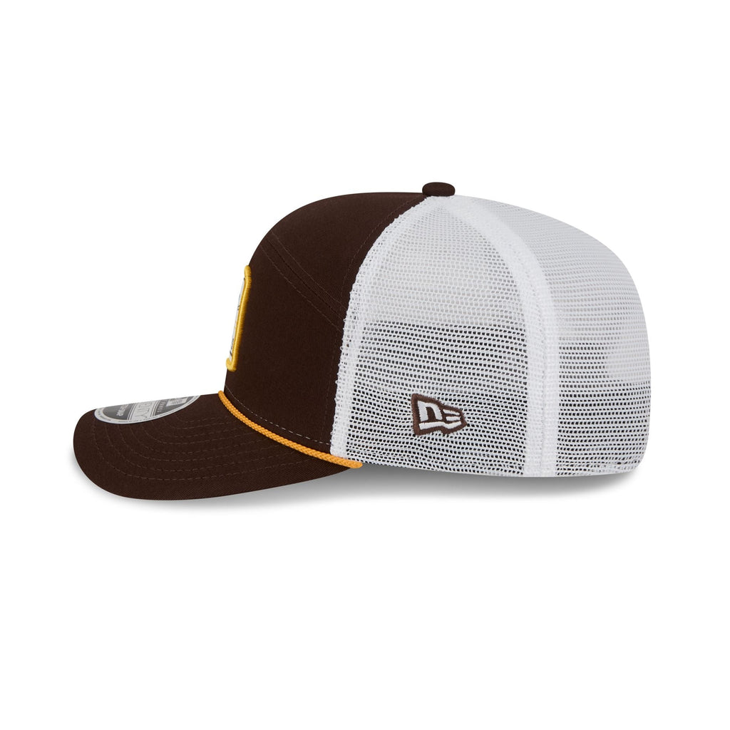 San Diego Padres Square Patch Split Panel 9SEVENTY Trucker Hat